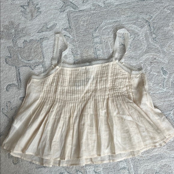 J. Crew Lace Trim Tank Top Raime Size L - Picture 9 of 9